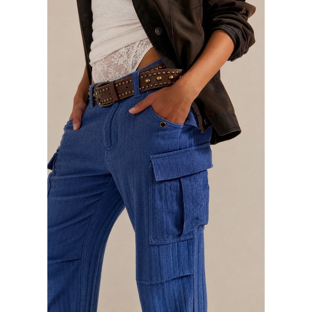 We The Free Blue Cargo Trousers